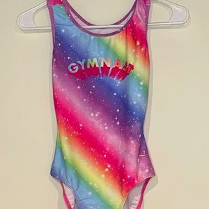 Rainbow womens size xs gymnastics leotard.
